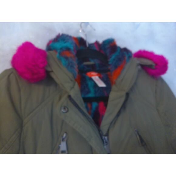 Aqua Girls Winter Multicolor Parka Jacket Coat Size XL - Picture 2 of 7